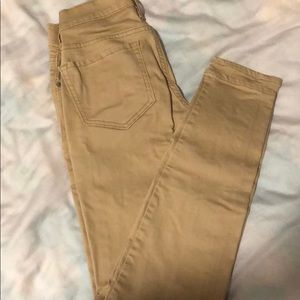 Size 2 beige skinny jeans from Old Navy